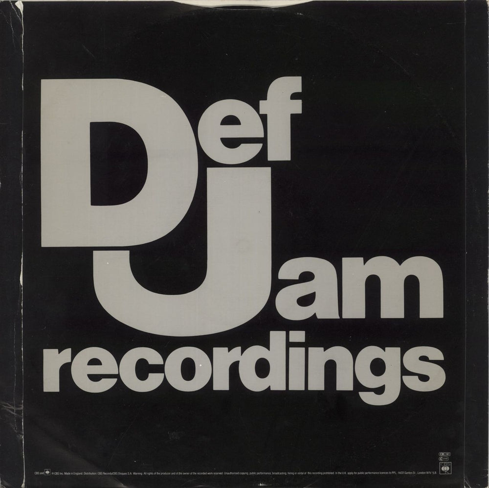 Beastie Boys Hold It, Now Hit It - Stickered US 12" vinyl single (12 inch record / Maxi-single)