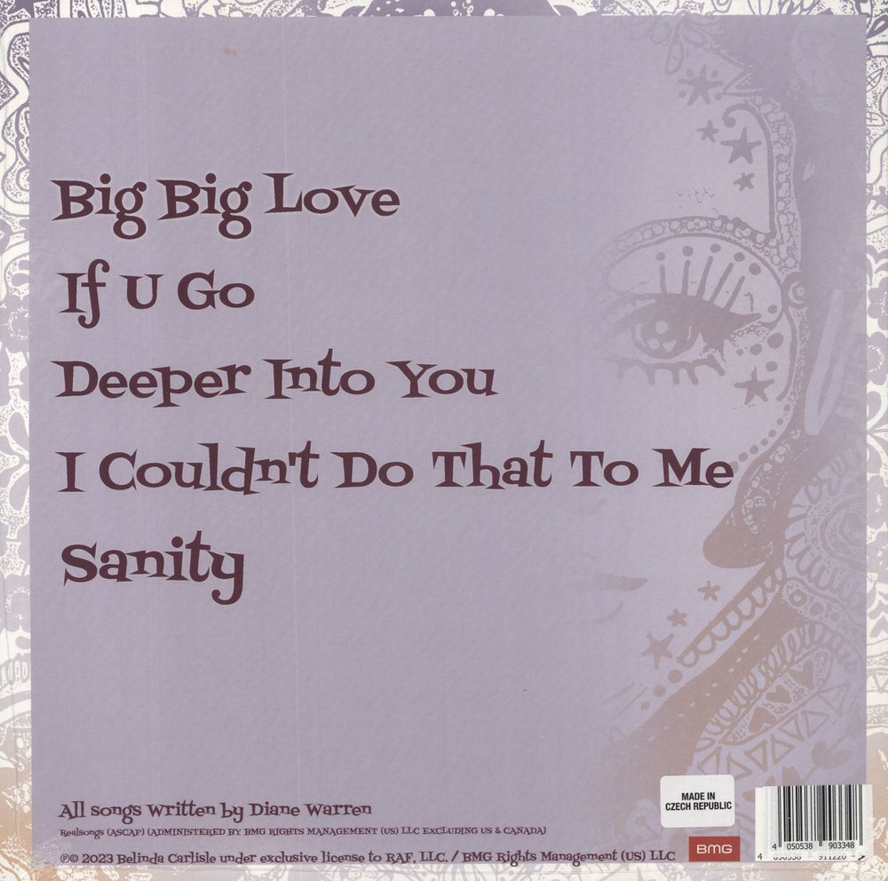 Belinda Carlisle Kismet - Purple Vinyl - Sealed + Autographed Print UK 12" vinyl single (12 inch record / Maxi-single) 4050538903348