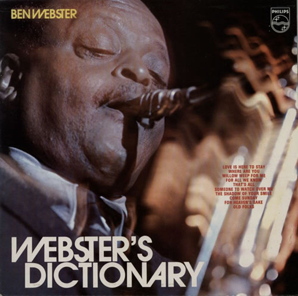 Ben Webster Webster's Dictionary UK vinyl LP album (LP record) 6308101