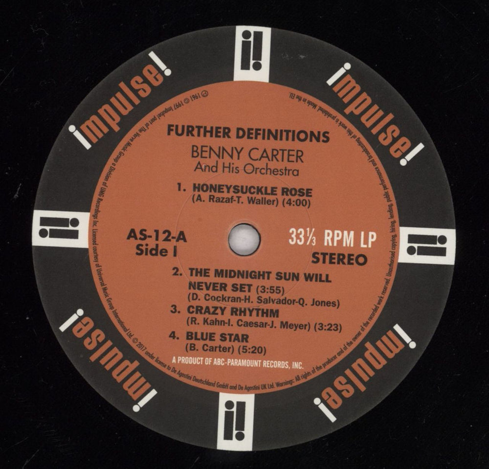 Benny Carter Further Definitions - 180gm Vinyl + Booklet UK vinyl LP album (LP record) BCALPFU832367