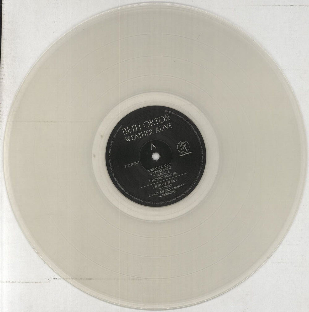 Beth Orton Weather Alive - Clear Vinyl UK vinyl LP album (LP record) BETLPWE859343