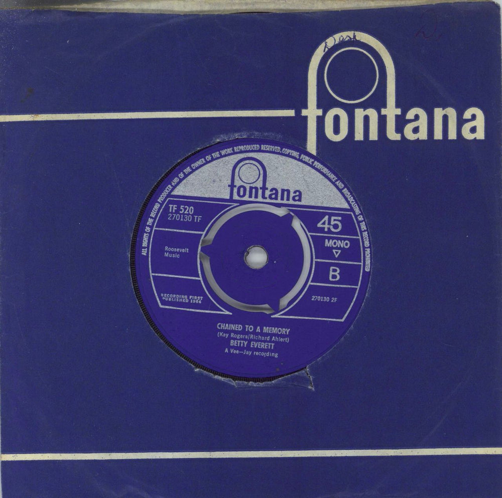 Betty Everett Getting Mighty Crowded UK 7" vinyl single (7 inch record / 45) 1BE07GE571123