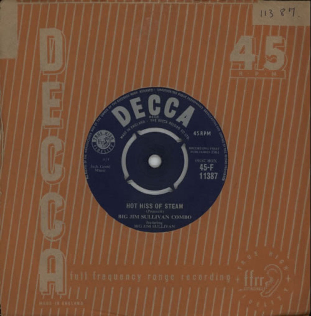 Big Jim Sullivan  You Don't Know What You've Got (Until You Lose It) UK 7" vinyl single (7 inch record / 45) 45-F11387