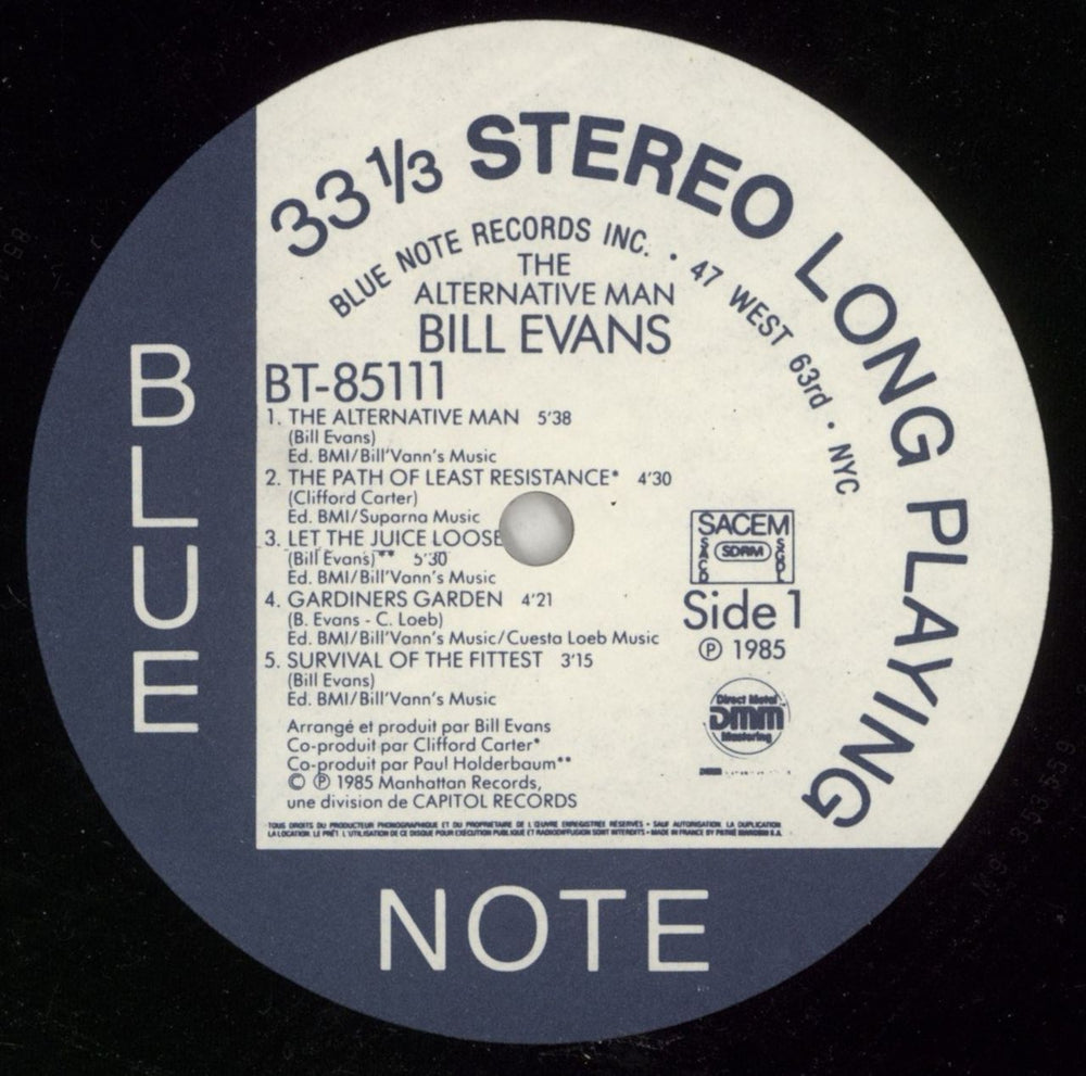 Bill Evans (Sax) The Alternative Man - Shrink French vinyl LP album (LP record) B1SLPTH869074