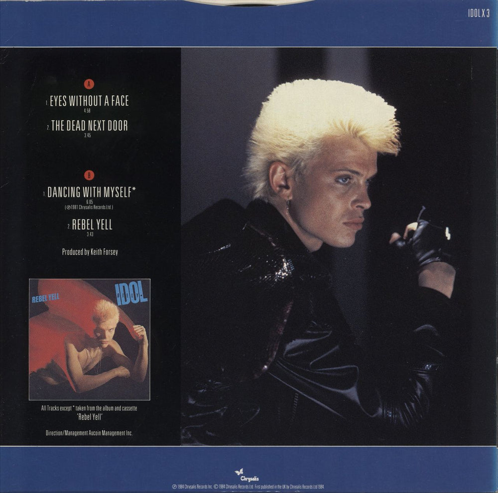 Billy Idol Eyes Without A Face UK 12" vinyl single (12 inch record / Maxi-single)