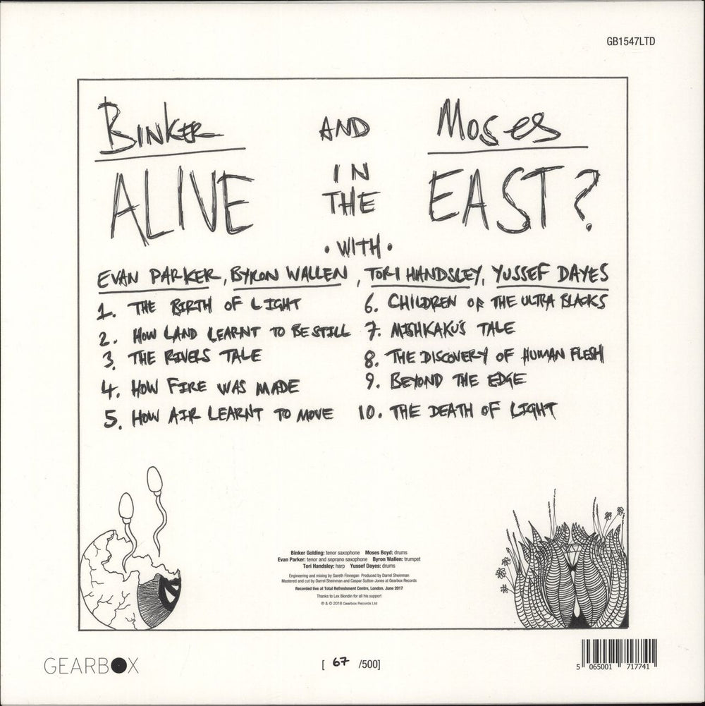 Binker And Moses Alive In The East? - Clear Vinyl UK vinyl LP album (LP record) 5065001717741
