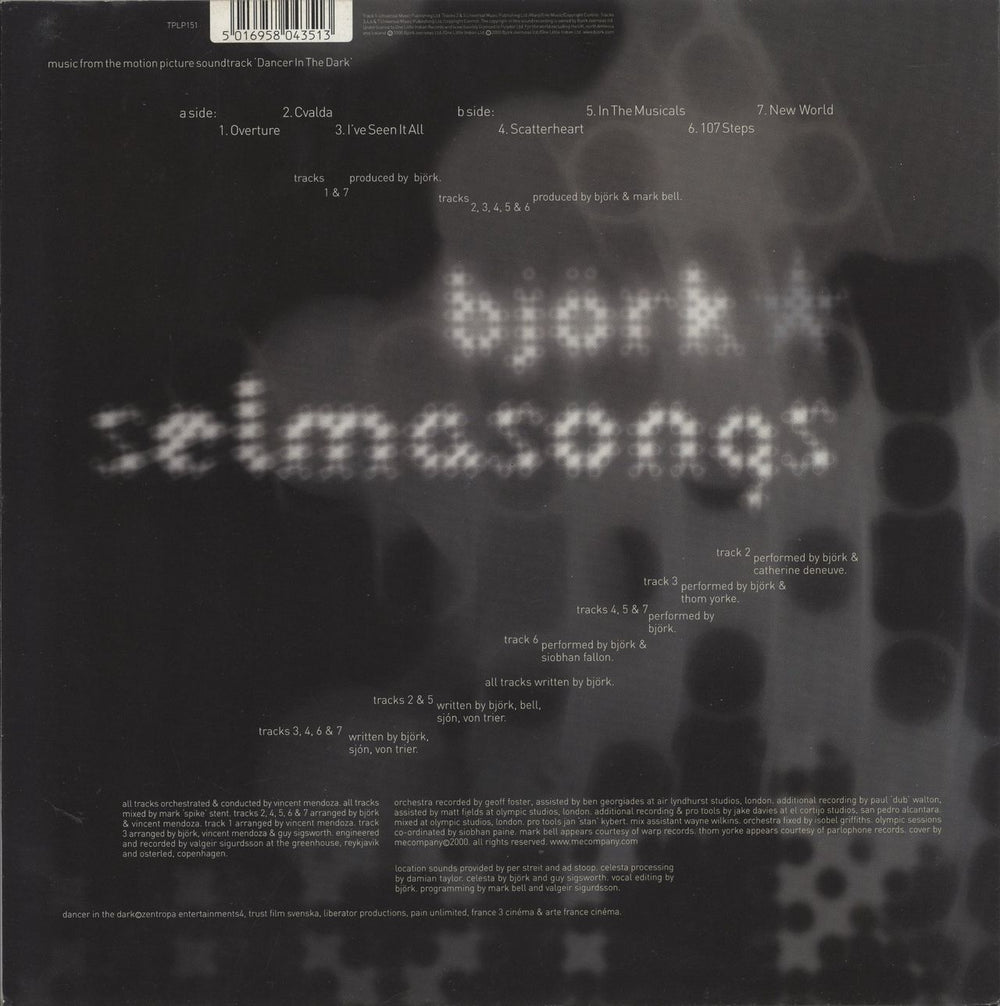 Björk SelmaSongs - 180g UK vinyl LP album (LP record) 5016958043513