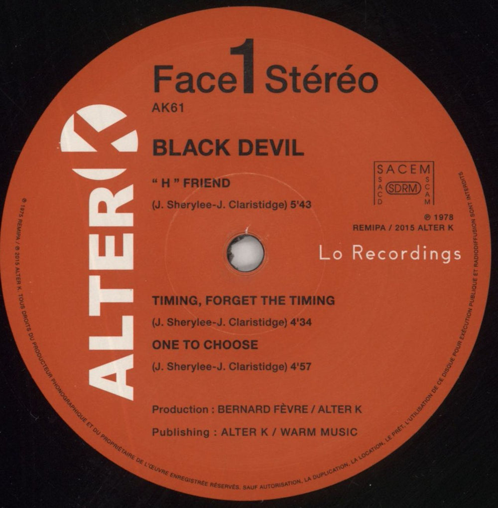 Black Devil Disco Club French vinyl LP album (LP record) 79BLPDI853368