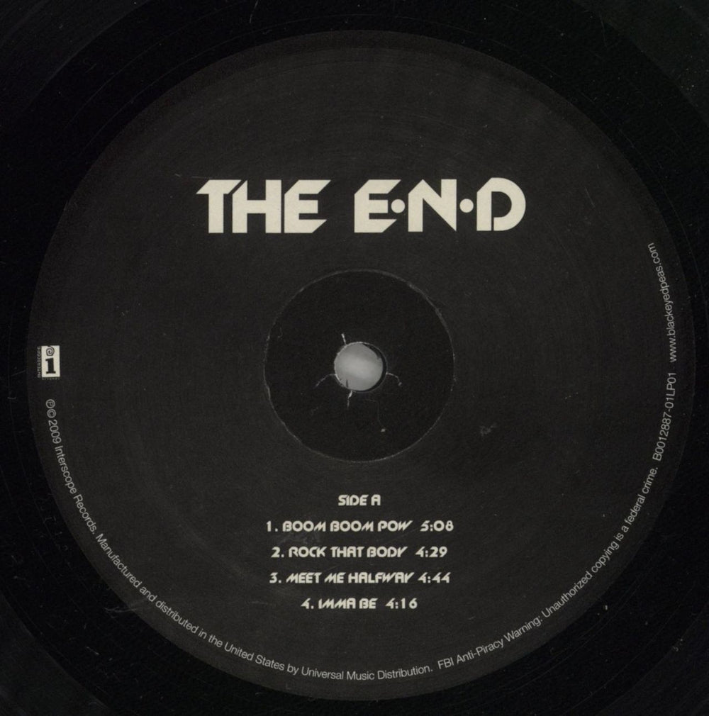 Black Eyed Peas The E.N.D. US 2-LP vinyl record set (Double LP Album) BPE2LTH684786