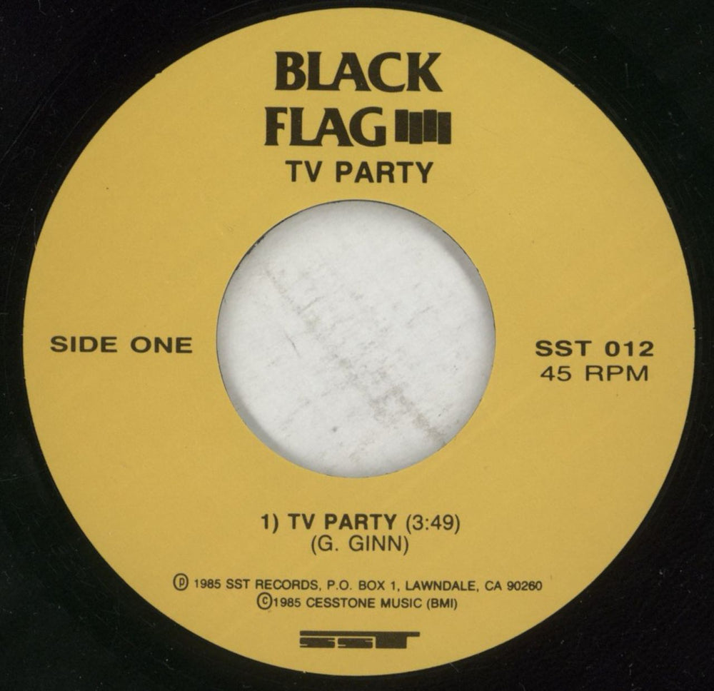 Black Flag TV Party US 12" vinyl single (12 inch record / Maxi-single) BD712TV866296