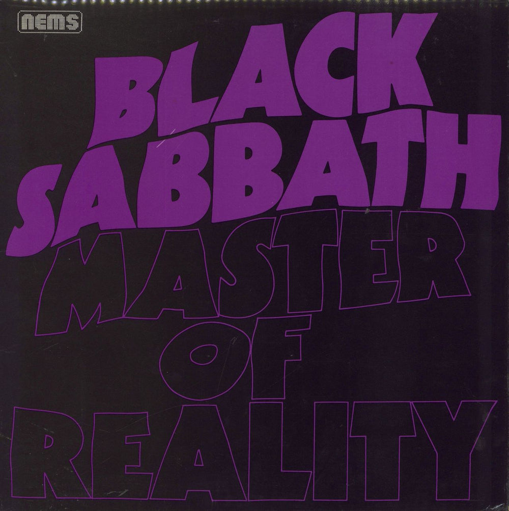 Black Sabbath Master Of Reality - Laminated Sleeve Printed in England UK vinyl LP album (LP record) NEL6004