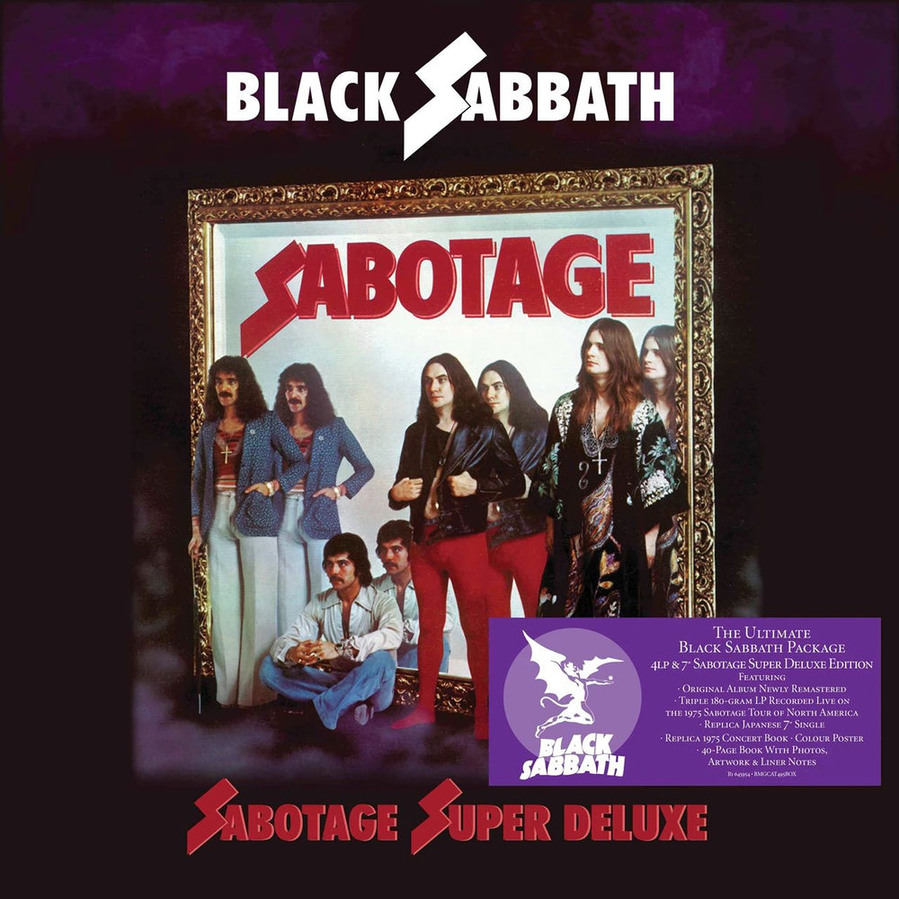 Black Sabbath Sabotage - Super Deluxe Edition - Sealed UK Vinyl Box Set BMGCAT495BOX