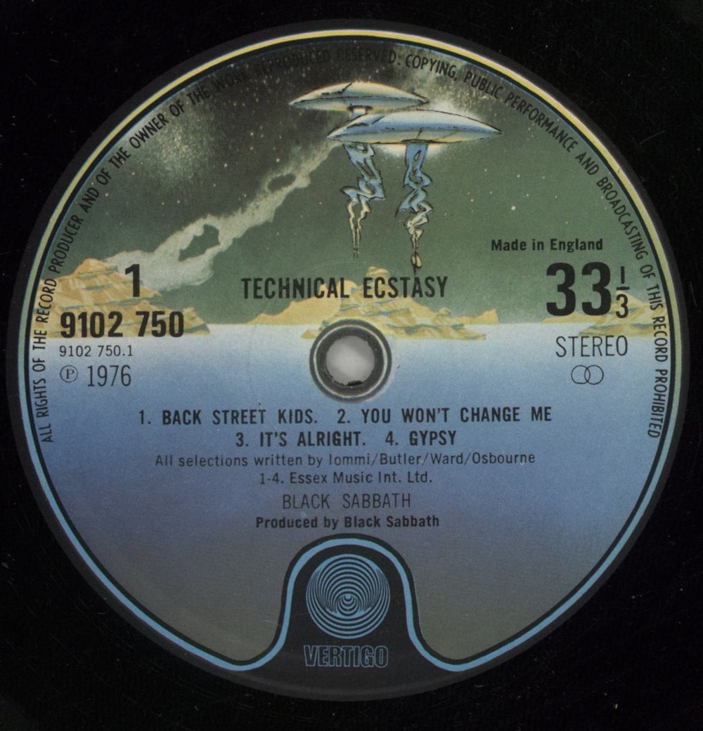 Black Sabbath Technical Ecstasy UK vinyl LP album (LP record) BLKLPTE257652