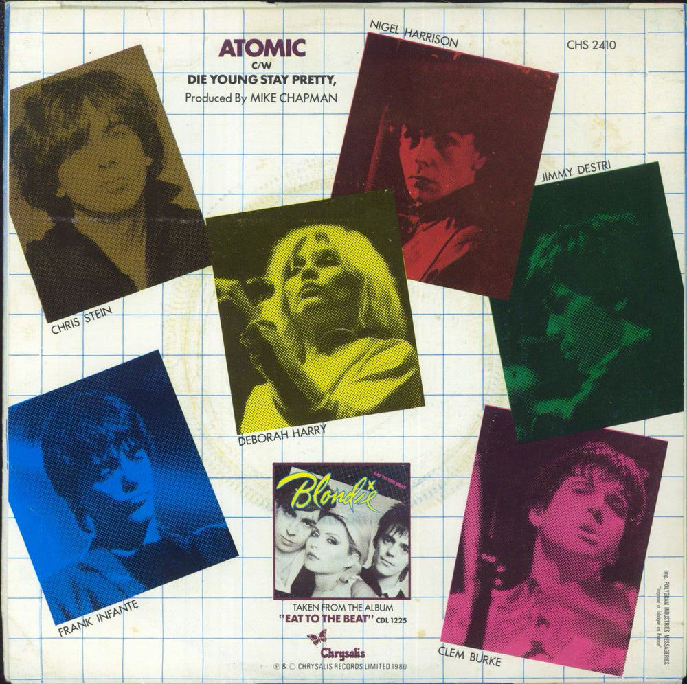 Blondie Atomic French 7" vinyl single (7 inch record / 45)