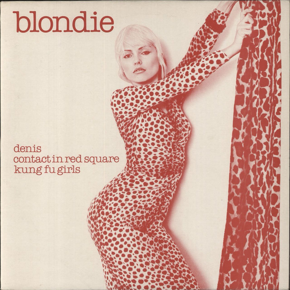 Blondie Denis - Red Sleeve - EX UK 12" vinyl single (12 inch record / Maxi-single) CHS2204-12