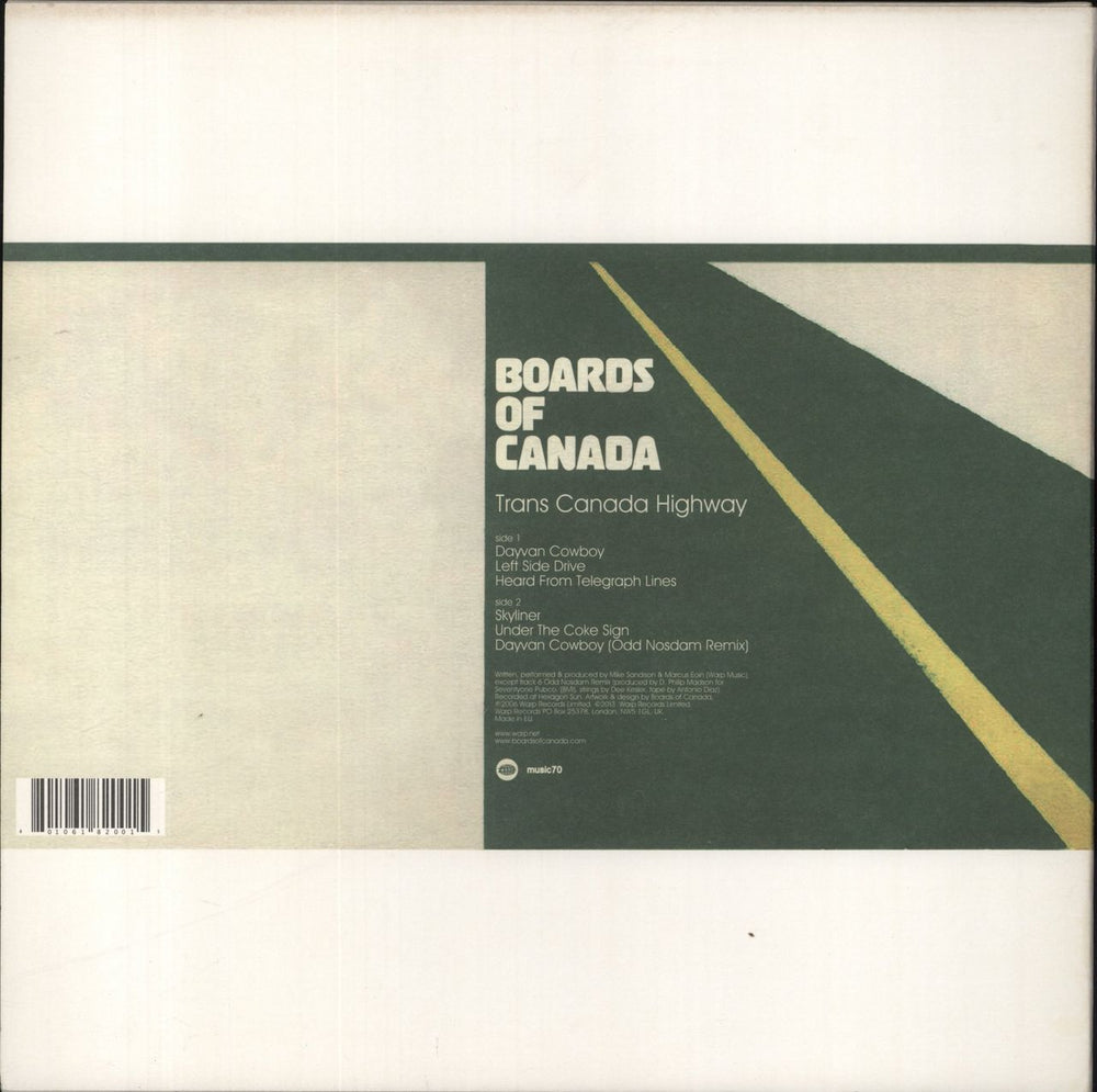 Boards Of Canada Trans Canada Highway UK 12" vinyl single (12 inch record / Maxi-single) 801061820015