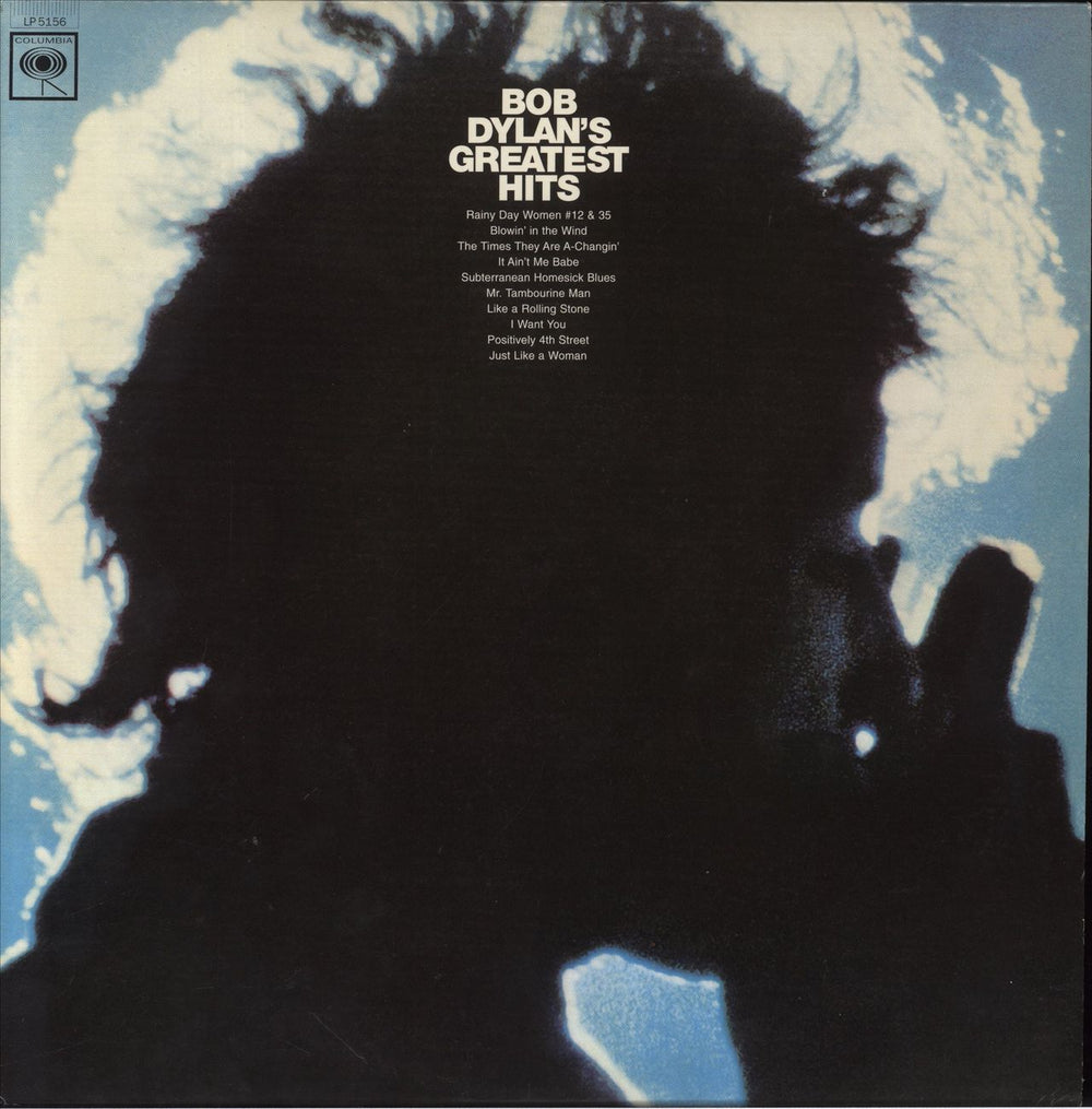 Bob Dylan Greatest Hits US vinyl LP album (LP record) LP5156
