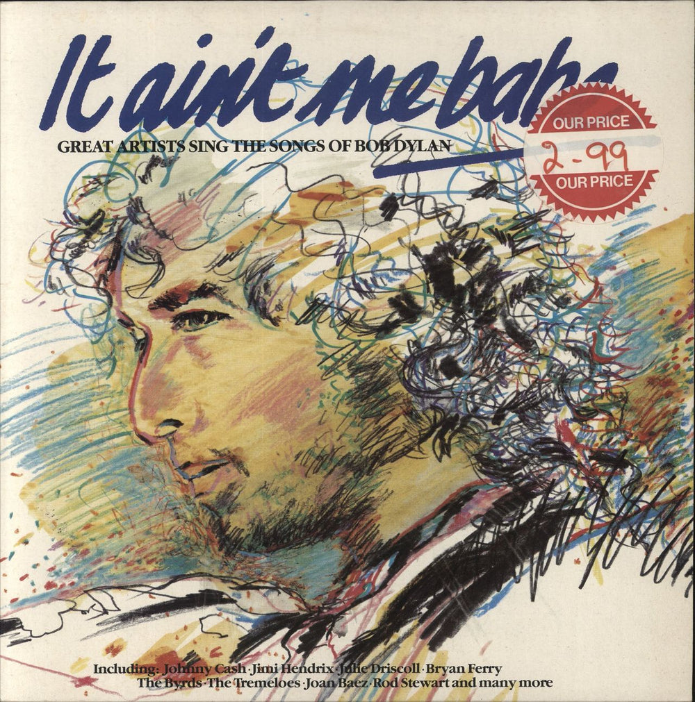 Bob Dylan It Ain't Me Babe - EX UK vinyl LP album (LP record) BOBTV1