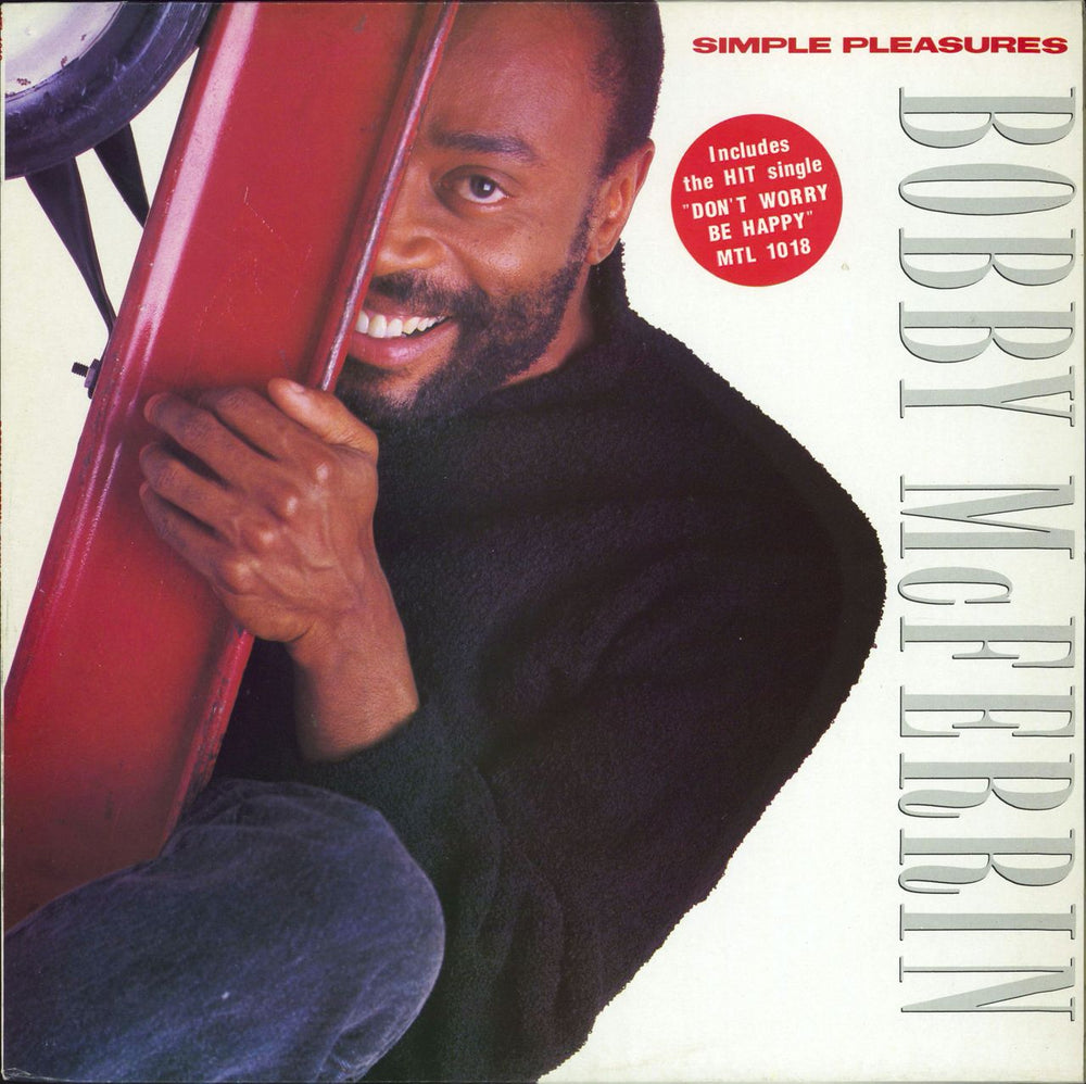 Bobby McFerrin Simple Pleasures - hypestickered UK vinyl LP album (LP record) MTL1018