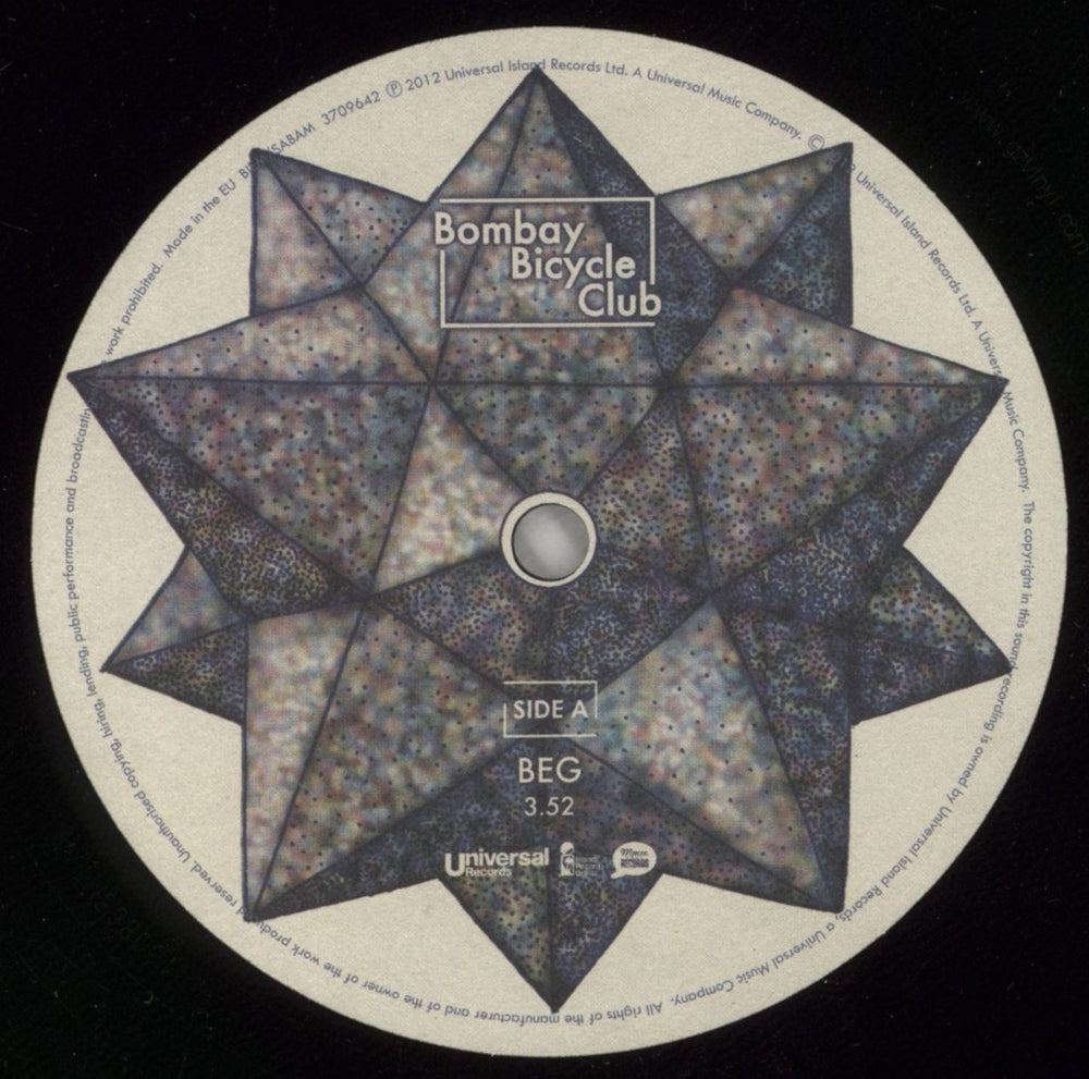 Bombay Bicycle Club Beg UK 12" vinyl single (12 inch record / Maxi-single) BQC12BE680857