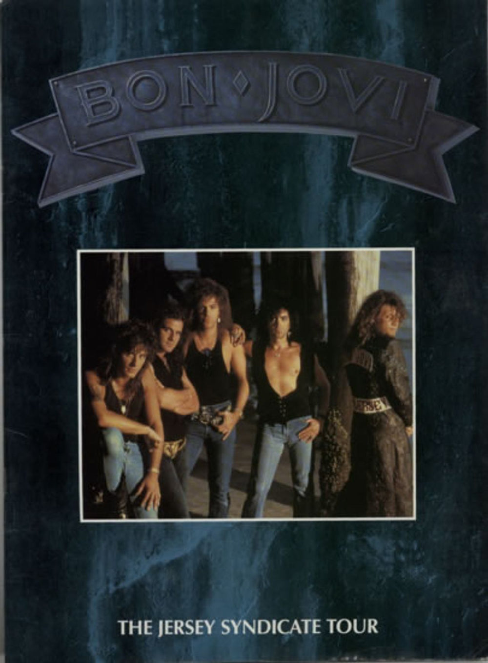 Bon Jovi The Jersey Syndicate Tour - Blue Cover UK tour programme TOUR PROGRAMME