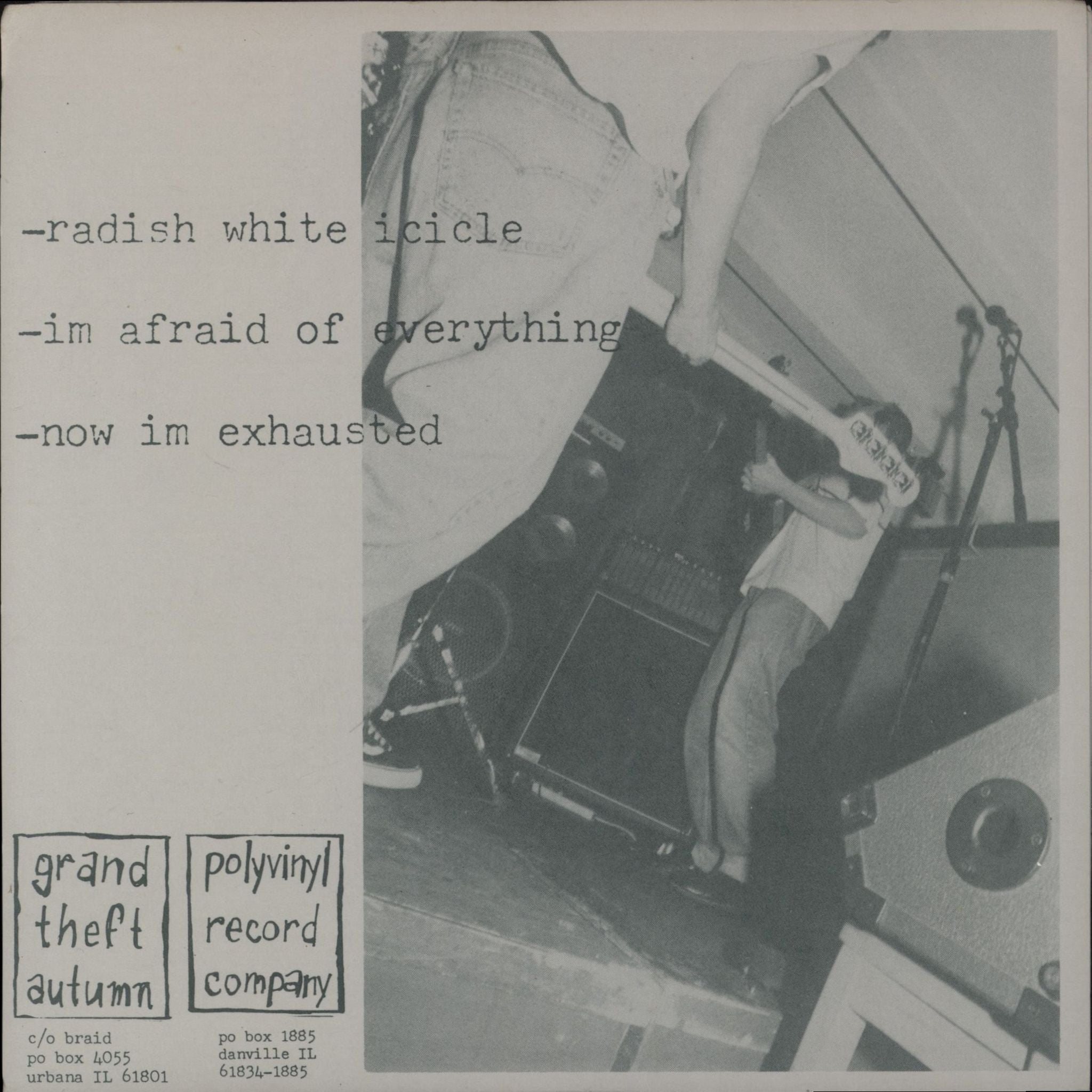 Braid I'm Afraid Of Everything US 7\" vinyl single (7 inch record / 45)