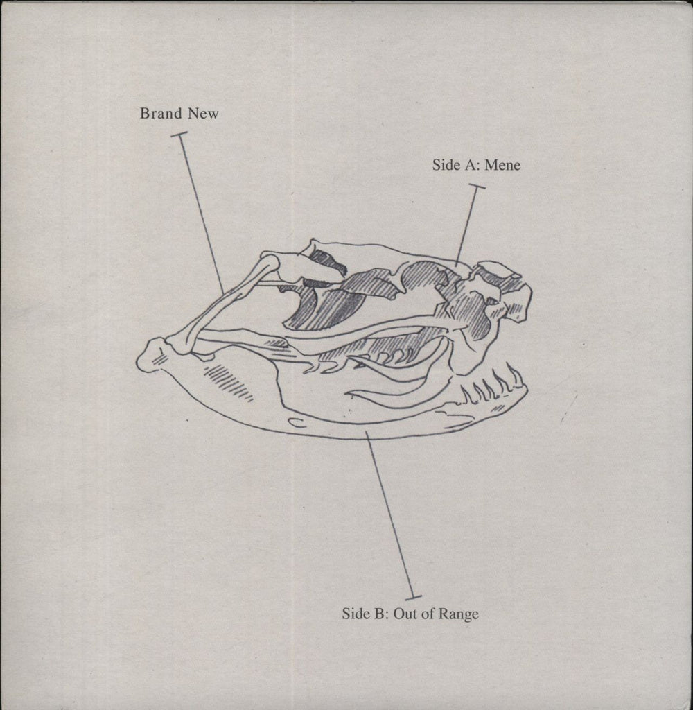 Brand New Mene - Clear Vinyl US 7" vinyl single (7 inch record / 45)