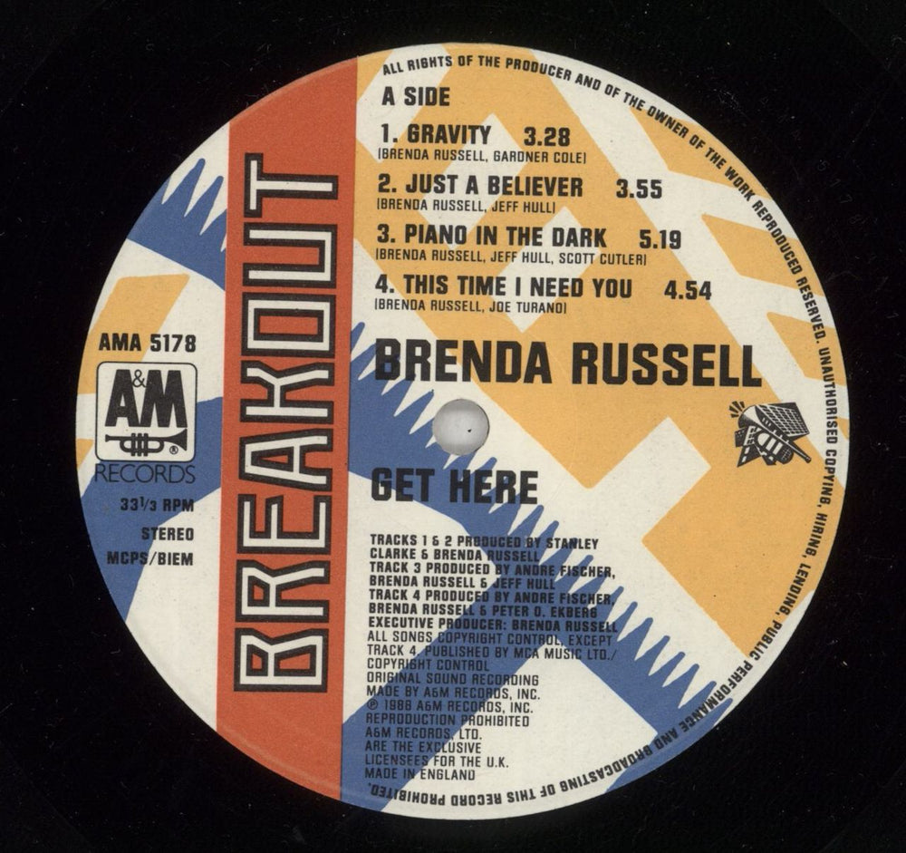 Brenda Russell Get Here UK vinyl LP album (LP record) BRELPGE374806