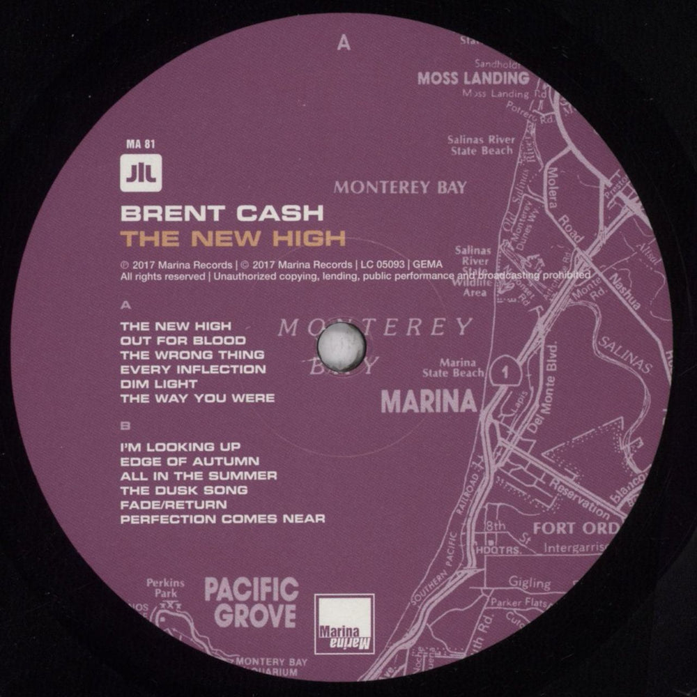 Brent Cash The New High German vinyl LP album (LP record) 7RGLPTH841203