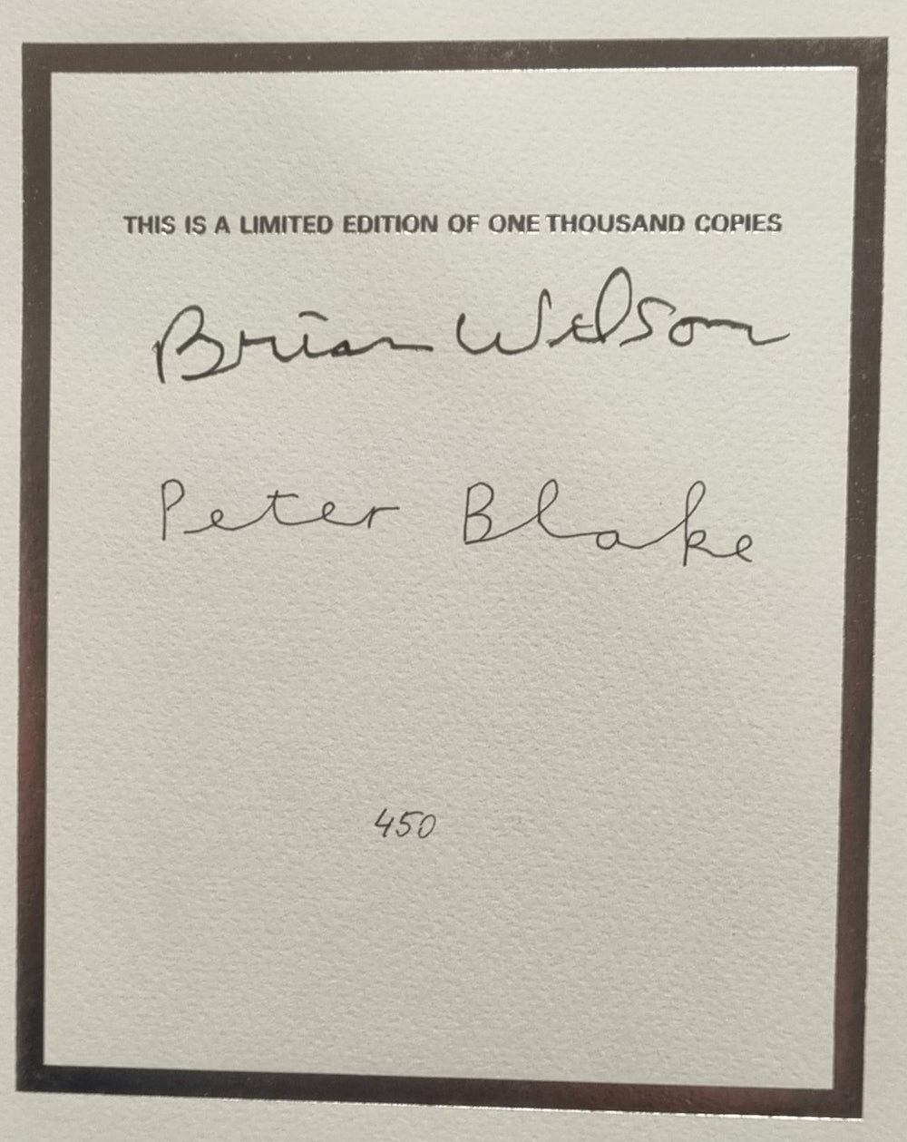 Brian Wilson That Lucky Old Sun - Autographed UK book 9781905662128