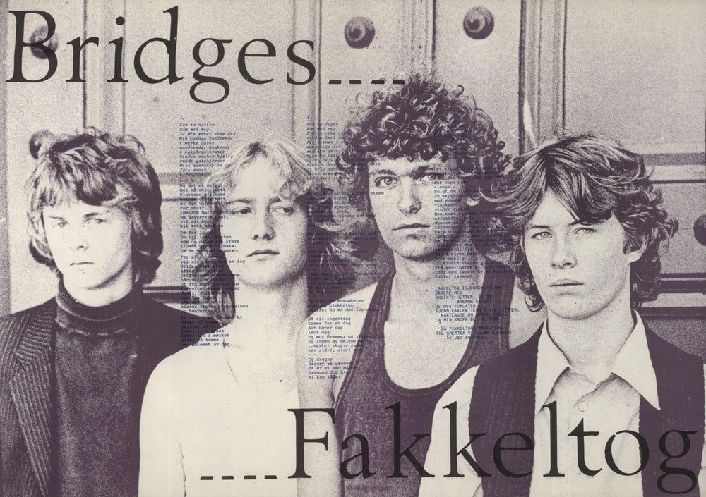Bridges Fakkeltog + Poster Norwegian vinyl LP album (LP record) 1980