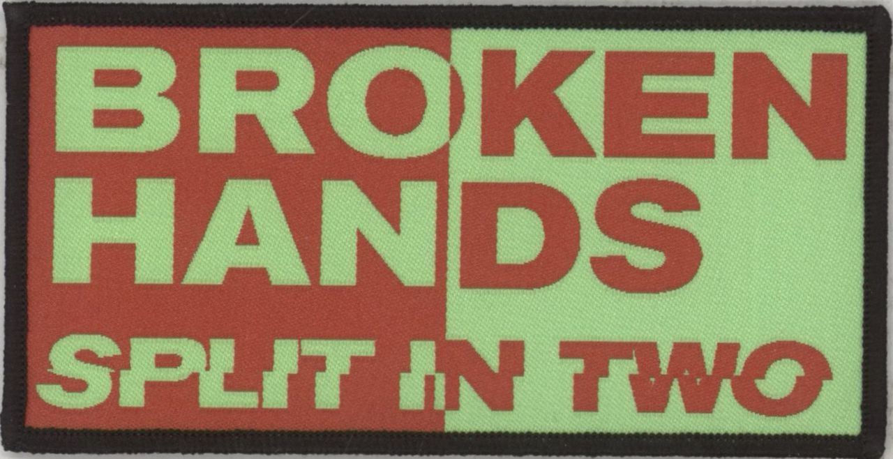 Broken Hands Split in Two - Autographed + Patch UK vinyl LP album (LP record)