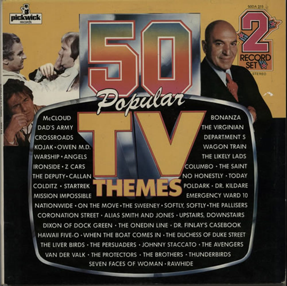 Bruce Baxter 50 Popular TV Themes UK 2-LP vinyl record set (Double LP Album) 50DA315