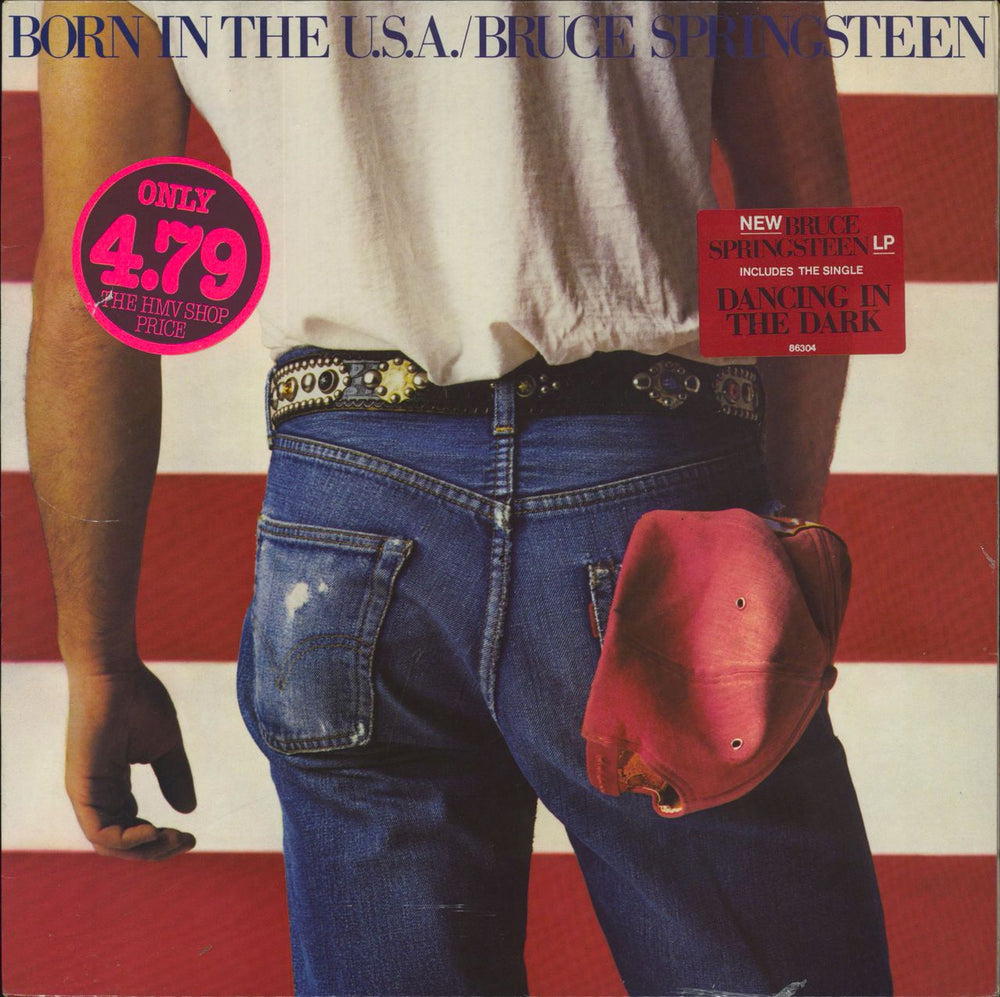 Bruce Springsteen Born In The U.S.A. - Hype Stickered + Shrink Dutch vinyl LP album (LP record) 86304