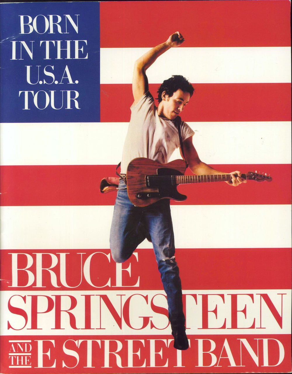 Bruce Springsteen Born In The U.S.A. + Ticket Stub UK tour programme TOUR PROGRAM