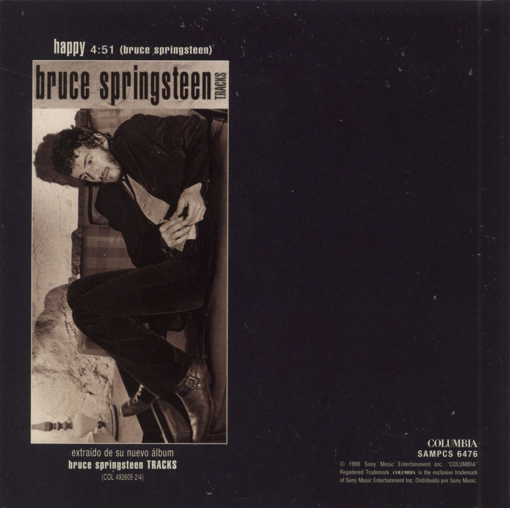 Bruce Springsteen Happy Spanish Promo CD single (CD5 / 5")