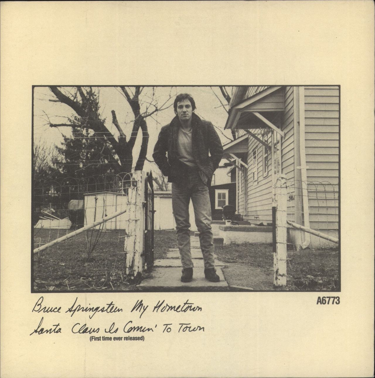 Bruce Springsteen My Hometown - solid UK 7" vinyl single (7 inch record / 45) A6773