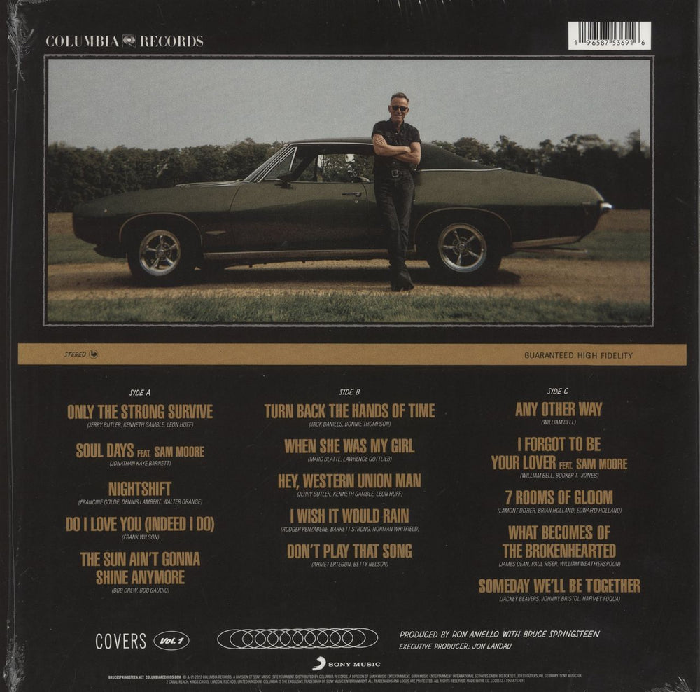 Bruce Springsteen Only The Strong Survive [Covers Vol. 1] - Nightshade Green Vinyl UK 2-LP vinyl record set (Double LP Album) 196587536916