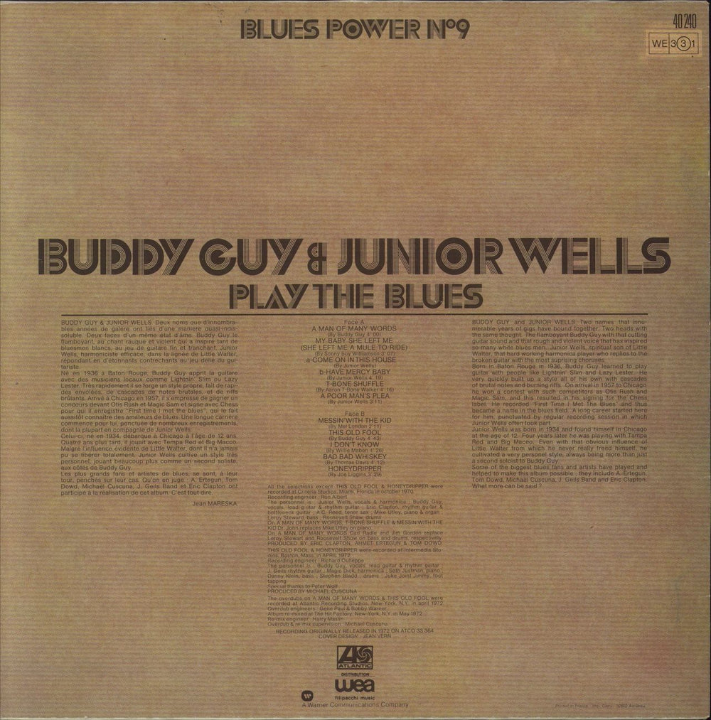 Buddy Guy Play The Blues French vinyl LP album (LP record)