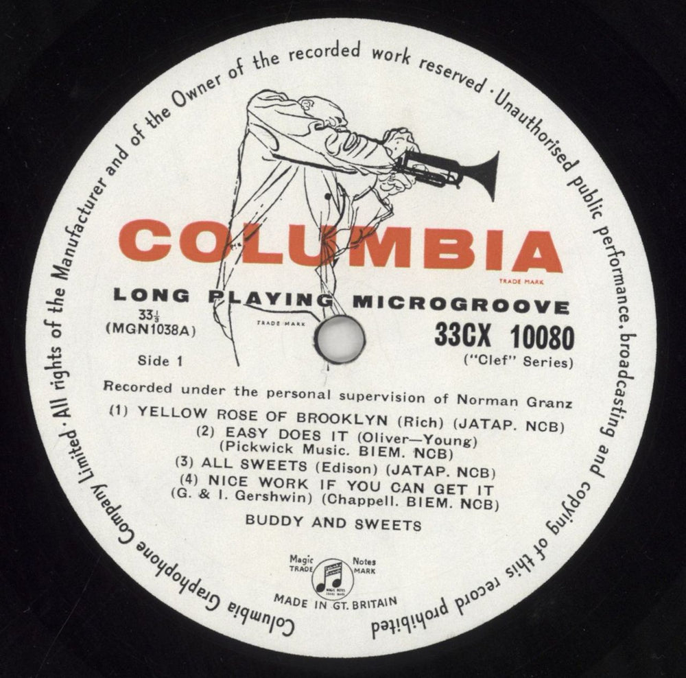 Buddy Rich Buddy And Sweets UK vinyl LP album (LP record) BU-LPBU853953