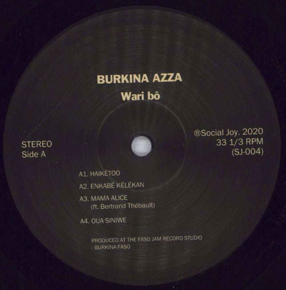 Burkina Azza Wari bo UK vinyl LP album (LP record) 70TLPWA842940