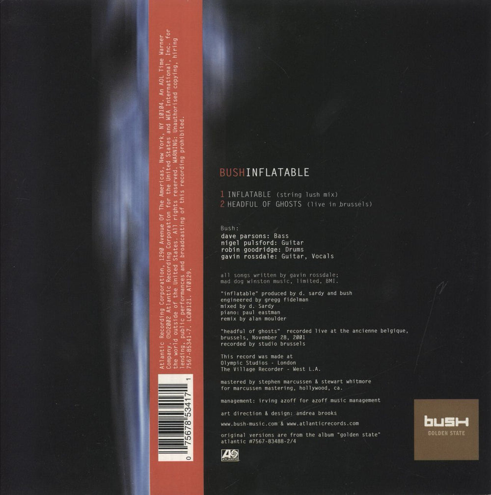 Bush Inflatable UK 7" vinyl single (7 inch record / 45) 075678534171
