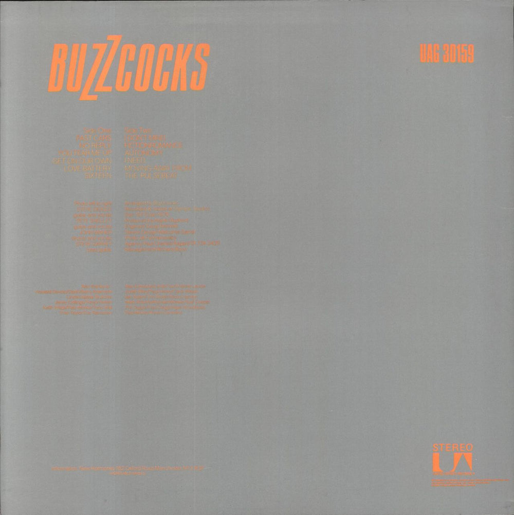 Buzzcocks Another Music In a Different Kitchen + Bag UK vinyl LP album (LP record)
