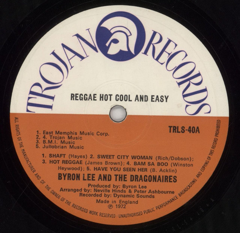 Byron Lee And The Dragonaires Reggay Hot Cool & Easy UK vinyl LP album (LP record) BYGLPRE856017