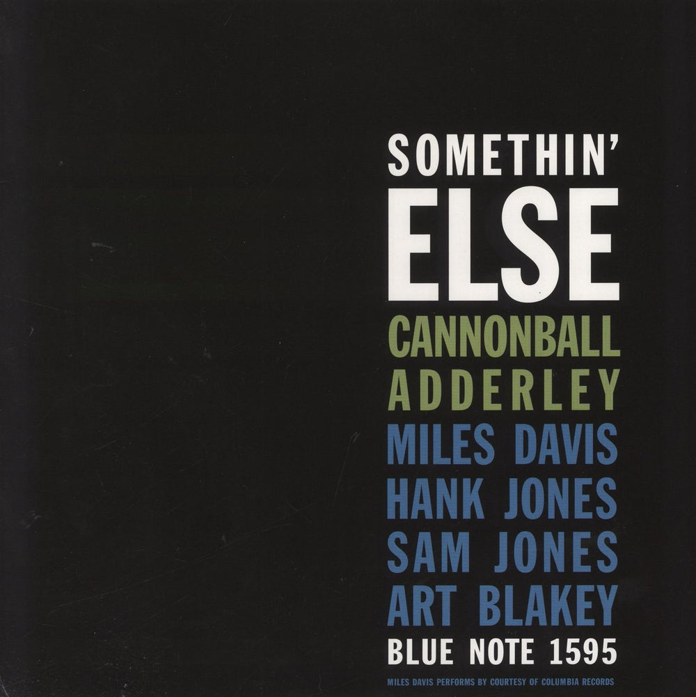 Cannonball Adderley Somethin' Else - 180gm US vinyl LP album (LP record) 0746555