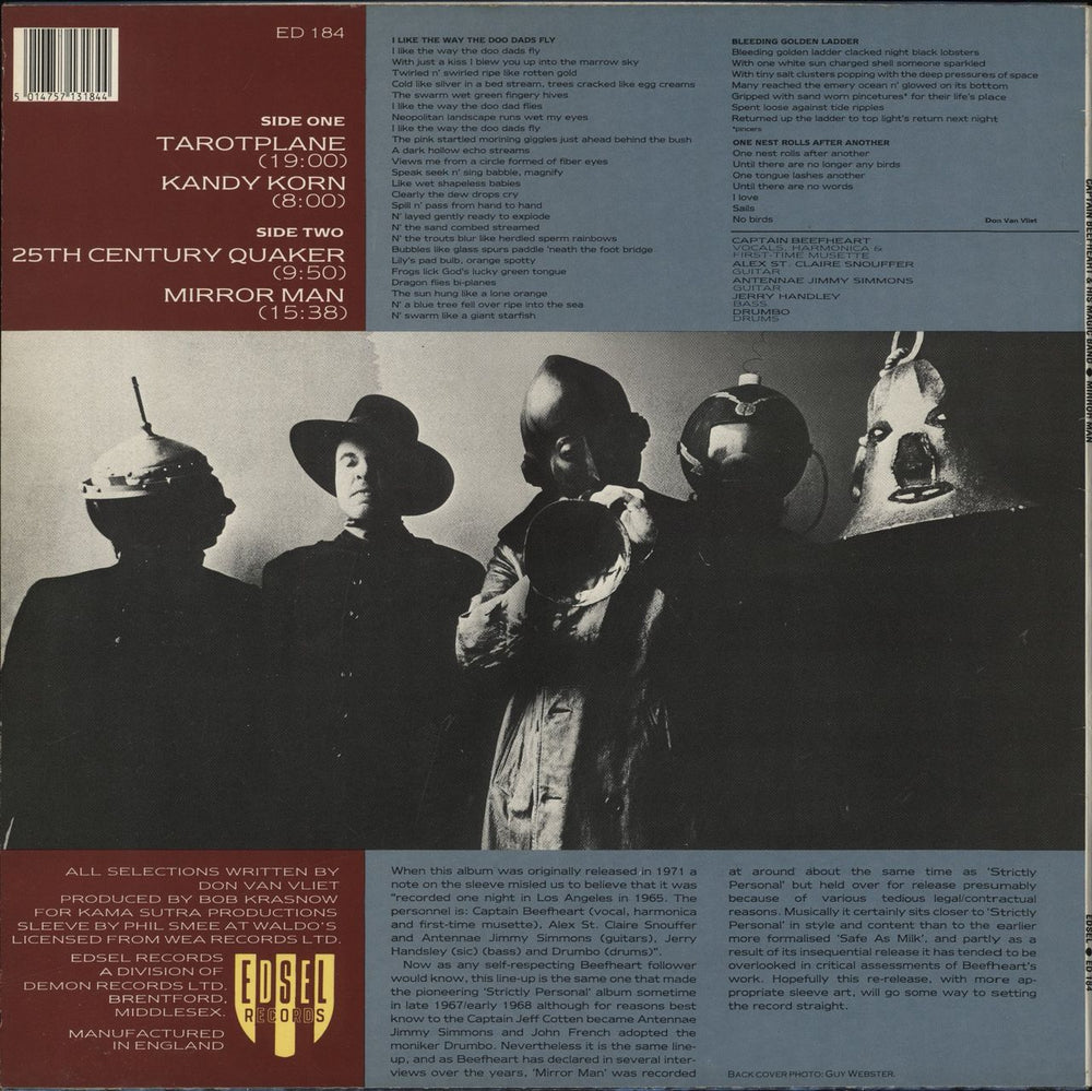Captain Beefheart & Magic Band Mirror Man UK vinyl LP album (LP record)
