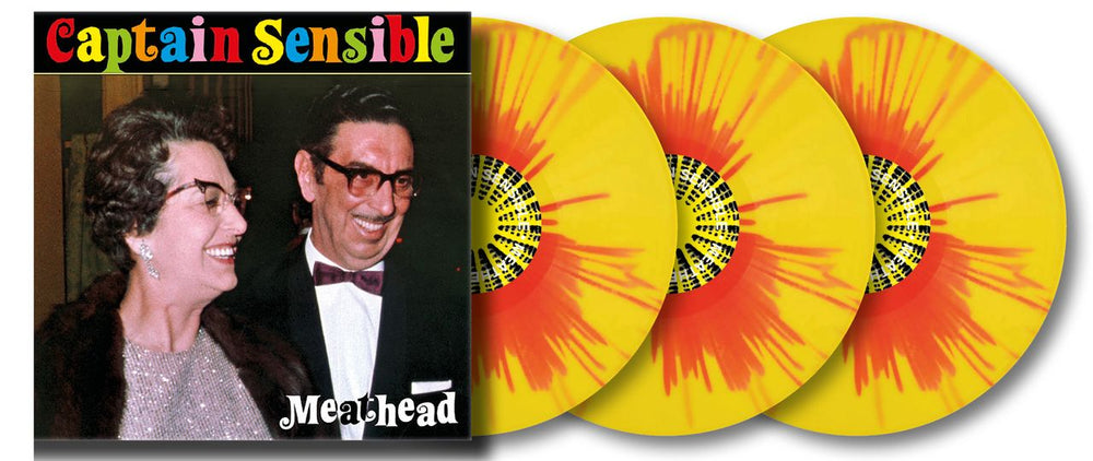 Captain Sensible Meathead - Red & Yellow Splatter Vinyl - 100 Only Numbered Edition - Sealed UK 3-LP vinyl record set (Triple LP Album) MICR009-UK