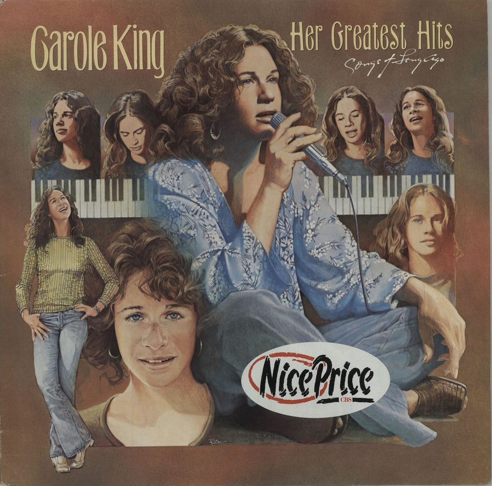 Carole King Her Greatest Hits - Nice Price sticker UK vinyl LP album (LP record) EPC32345