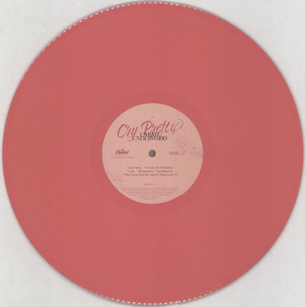 Carrie Underwood Cry Pretty - Pink Vinyl UK vinyl LP album (LP record) CCOLPCR857162