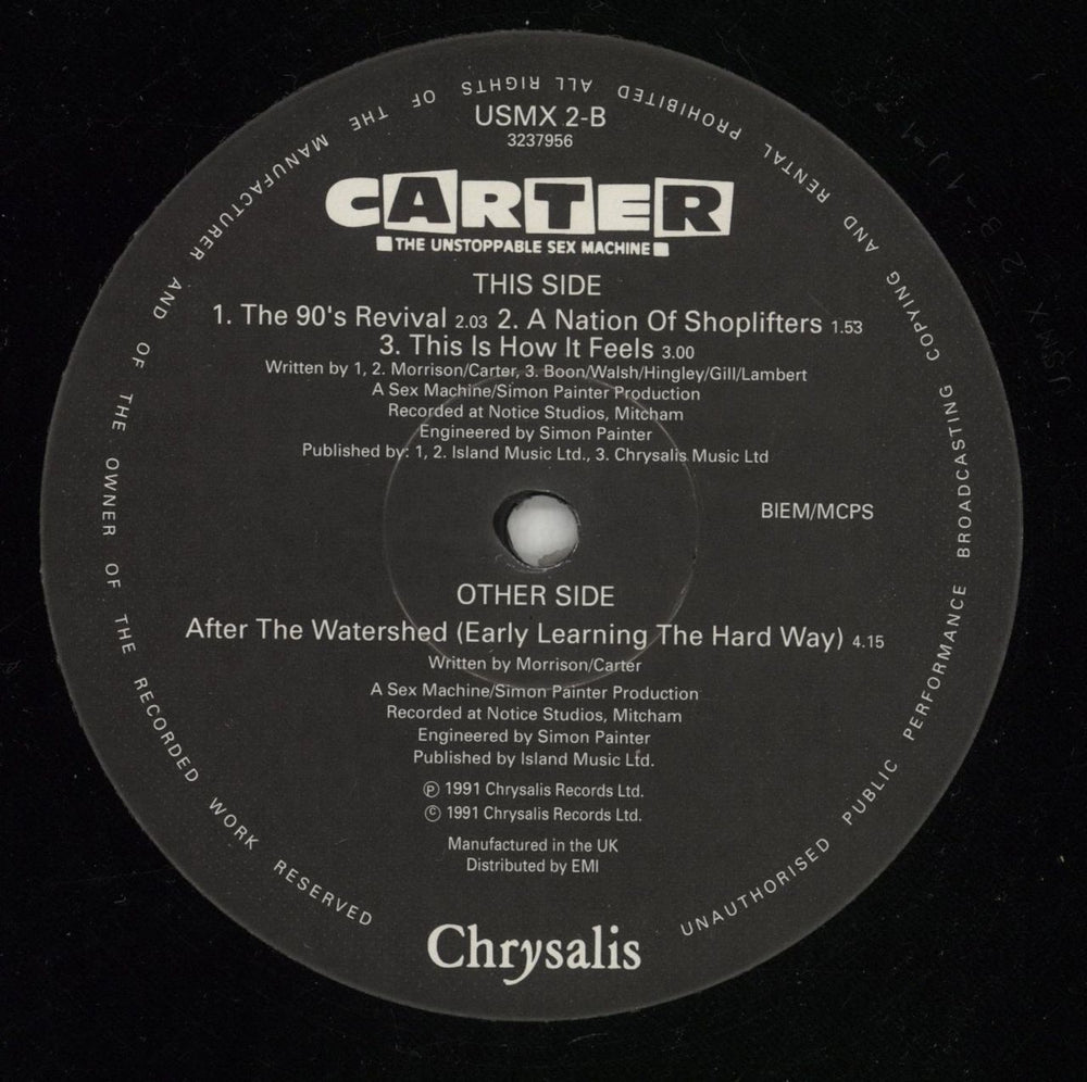 Carter USM After The Watershed (Early Learning The Hard Way) UK 12" vinyl single (12 inch record / Maxi-single) USM12AF34937